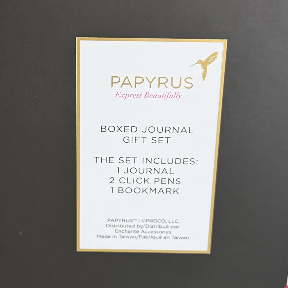 Papyrus Boxed Journal & Pen Gift Set in Black and Gold - Picture 4 of 4
